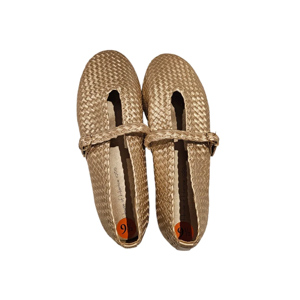NWT - House of Harlow 1960 - Gold Loafers - Size 9.5